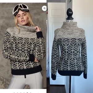 Aritzia Wool Alpaca Chunky Knit Turtle Neck Pullover Sweater. XS.